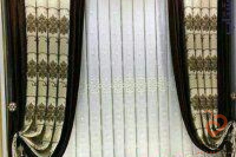  آستری پرده کارین تکس و حریر ساده