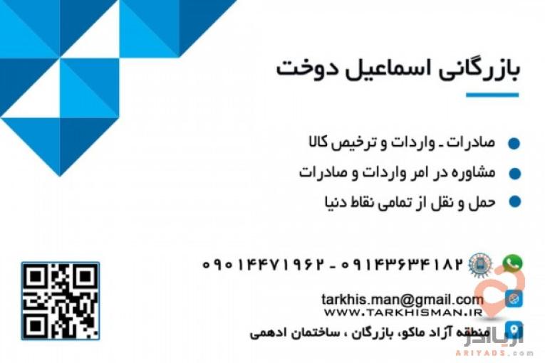 واردات و صادرات از گمرک بازرگان و دیگر گمرکات کشور