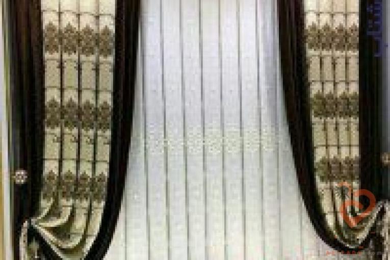  آستری پرده کارین تکس و حریر ساده
