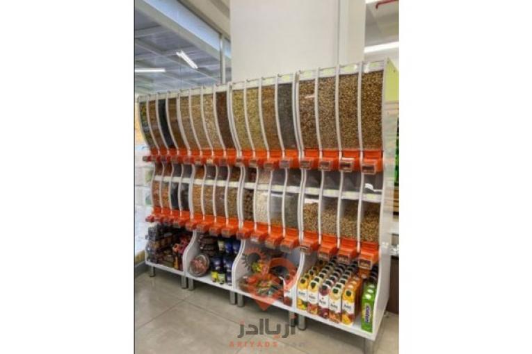 تولید و عرضه مدرنترین استندهای مکانیزه آجیل، خشکبار و حبوبات متنوع