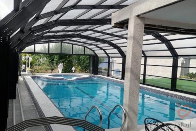 سقف متحرک استخر سقف متحرک المینیومی در ملارد