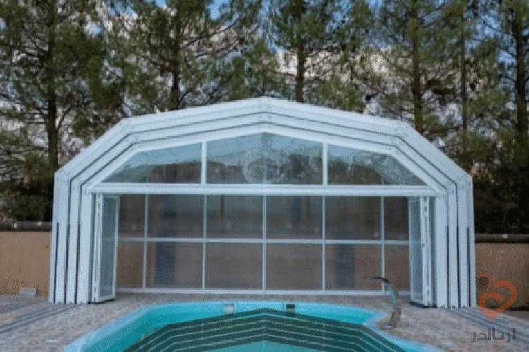 سقف متحرک استخر سقف متحرک المینیومی در مازندران