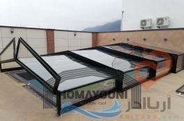 سقف متحرک استخر سقف متحرک المینیومی در سهیلیه