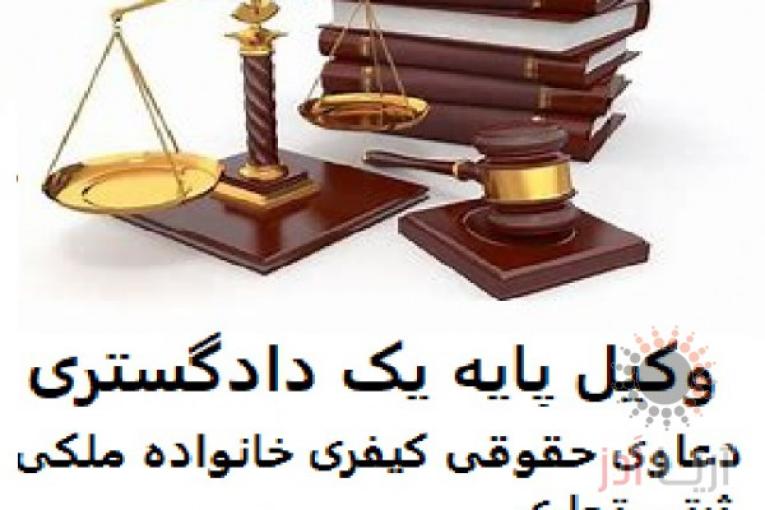 وکیل پایه یک مجرب وپیگیر